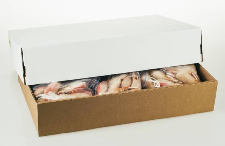 Snow Crab claws in box