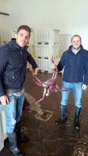 Antoine Honore & Michael Honore with King Crab