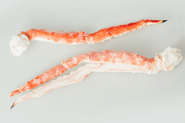 King Crab cooked Splitted Legs